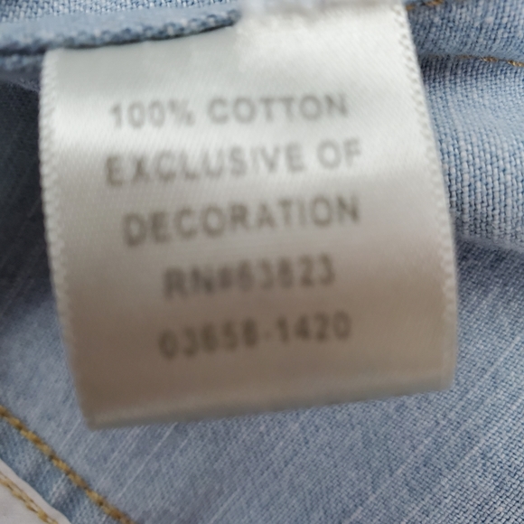 Christopher & Banks jean jacket with floral embroidery size small - Picture 8 of 12